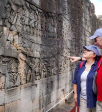Bayon Temple Taxi In Cambodia