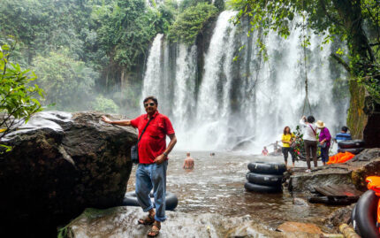 Kulen mountain waterfall